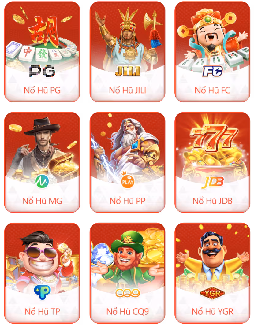 Giao diện sảnh game Nổ Hũ đặc sắc của I9BEY